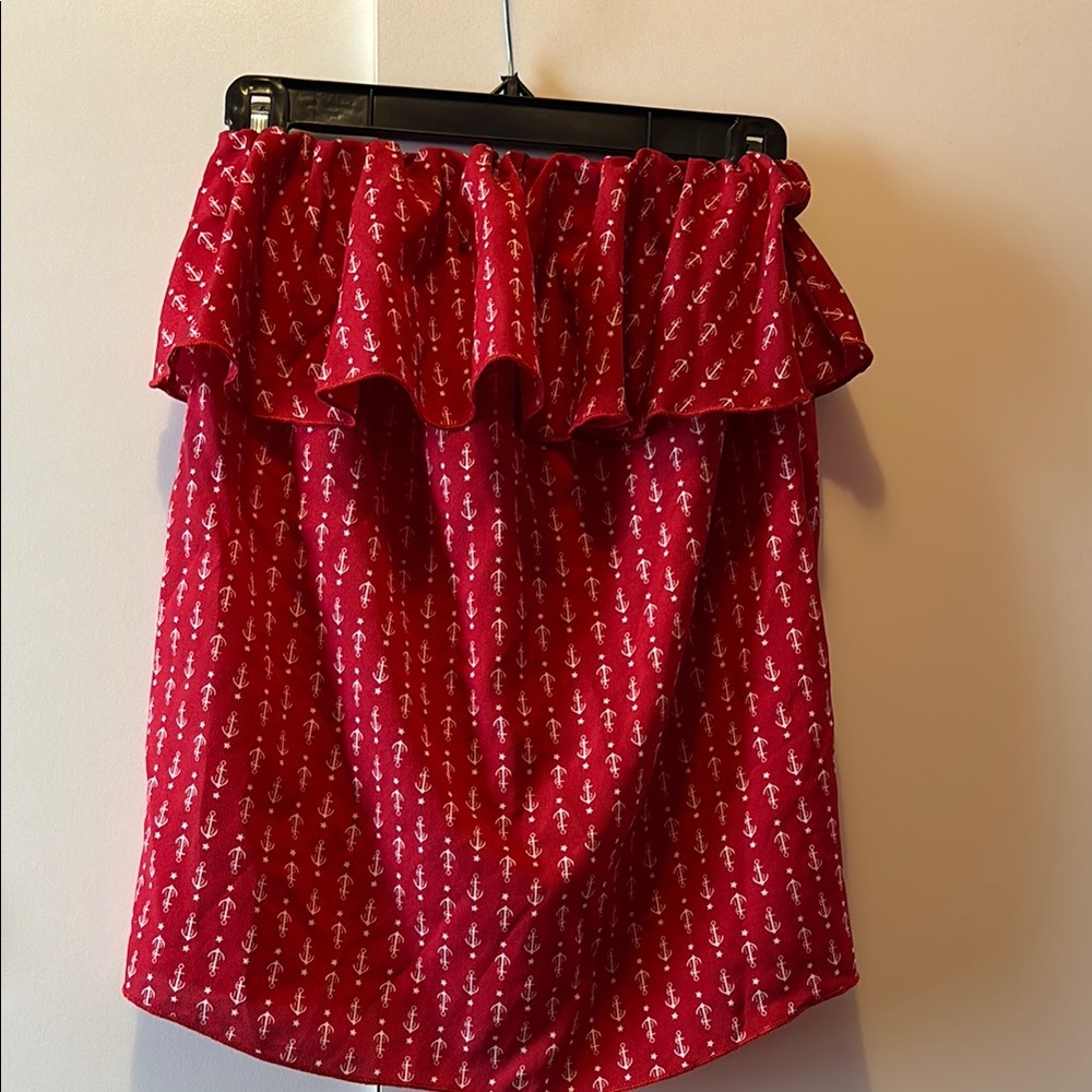 Red Anchor tube top